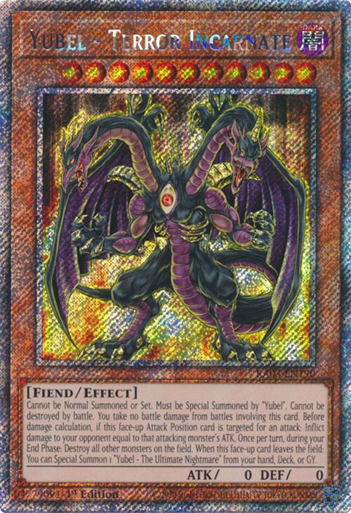 Yubel - Terror Incarnate (Platinum Secret Rare) [RA03-EN190] Platinum Secret Rare For Sale