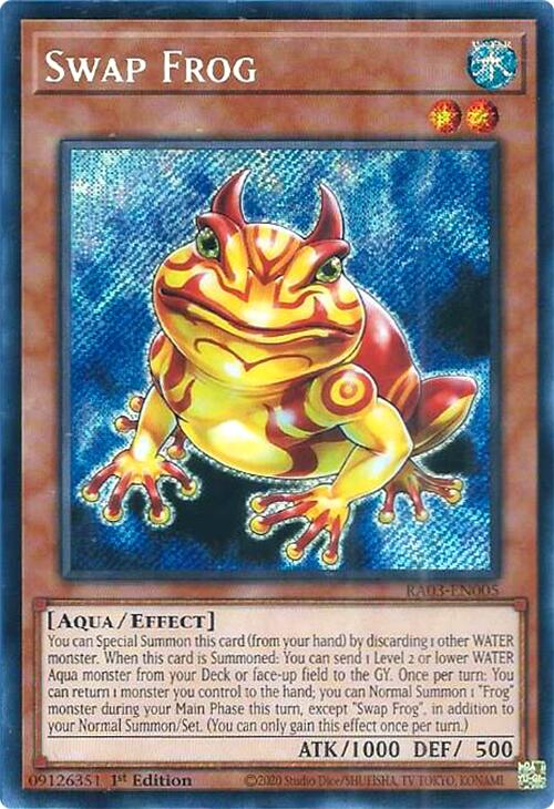 Swap Frog (Secret Rare) [RA03-EN005] Secret Rare Sale