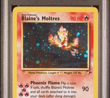 Blaine s Moltres 1 132 Gym Heroes PSA 7 96705425 Hot on Sale