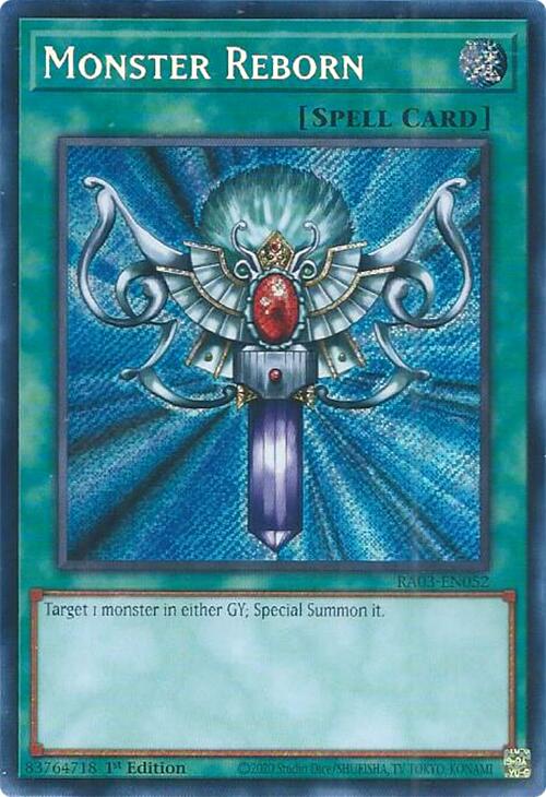 Monster Reborn (Secret Rare) [RA03-EN052] Secret Rare Fashion