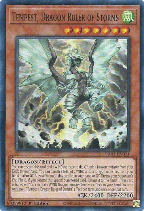 Tempest, Dragon Ruler of Storms [RA03-EN011] Super Rare For Cheap