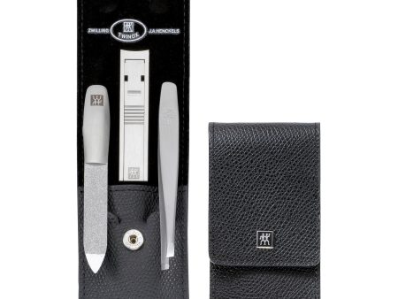 Zwilling Beauty Twinox 4-pc Manicure Set with Black Leather Case Online now