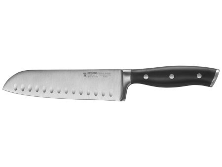 Henckels Forged Accent 7-inch Hollow Edge Santoku Knife For Sale