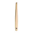 Zwilling Beauty Twinox Slant Tip Tweezers, Slanted Tip for Precise Hair Plucking, Durable Stainless-Steel Tweezers, Premium Facial Care, Gold Edition on Sale