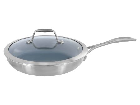 Zwilling Spirit 3-ply 9.5-inch Stainless Steel Ceramic Nonstick Fry Pan with Lid Online now