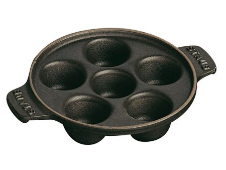 Staub Cast Iron 5.75-inch Escargot Dish with 6 holes - Matte Black Online