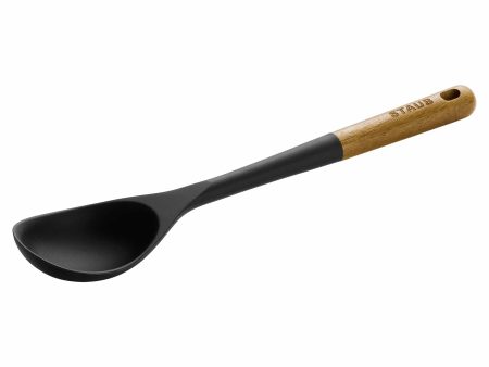 Staub Silicone Serving Spoon, BPA-Free Cooking Utensil with Wood Handle Online