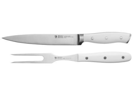 Henckels Forged Accent 2-pc Carving Set - White Handle Cheap