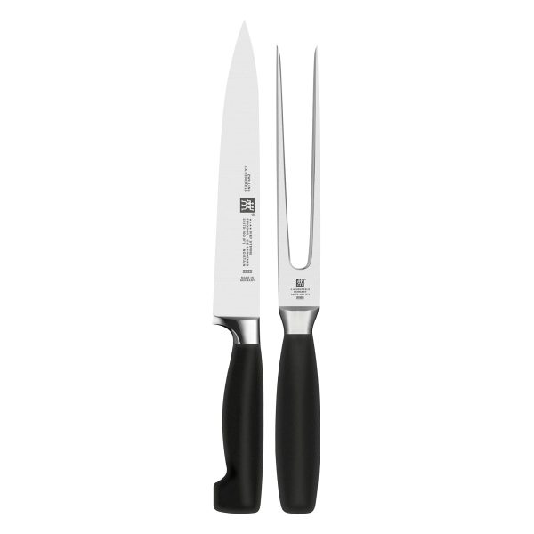 Zwilling Four Star 2-pc Carving Knife & Fork Set For Cheap