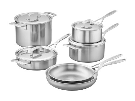 Demeyere Industry 5-Ply 10-pc Stainless Steel Cookware Set on Sale