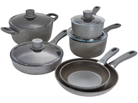 Ballarini Parma Plus by Henckels 10-pc Aluminum Nonstick Cookware Set, Made in Italy For Cheap