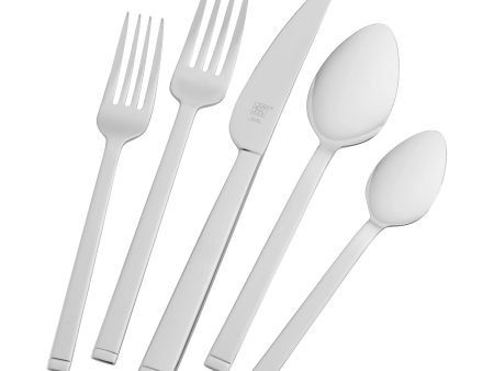 Zwilling Squared 45-pc 18 10 Stainless Steel Flatware Set Hot on Sale