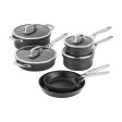 Zwilling Motion Nonstick Hard-Anodized 10-Piece Cookware Set in Grey, Dutch Oven, Fry pan, Saucepan on Sale