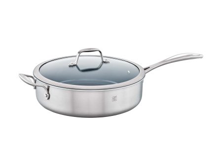 Zwilling Spirit 3-ply 5-qt Stainless Steel Ceramic Nonstick Saute Pan Online now