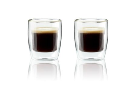 Henckels Cafe Roma 2-pc Double-Wall Glassware 3oz. Espresso Glass Set Hot on Sale