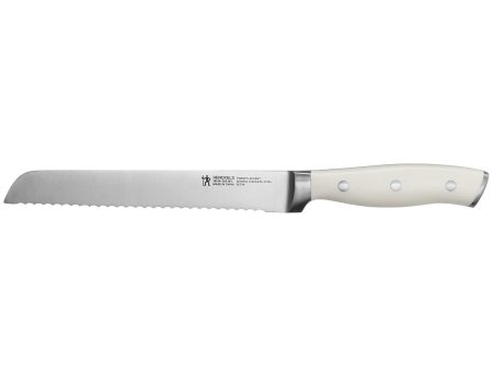 Henckels Forged Accent 8-inch Bread Knife - White Handle Online now