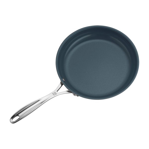 Zwilling Clad CFX 9.5-inch Stainless Steel Ceramic Nonstick Fry Pan with Lid Discount