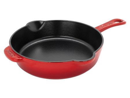 Staub Cast Iron 8.5-inch Traditional Deep Skillet - Cherry Sale