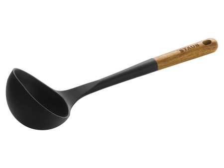 Staub Silicone Soup Ladle, BPA-Free Cooking Utensil with Wood Handle Fashion