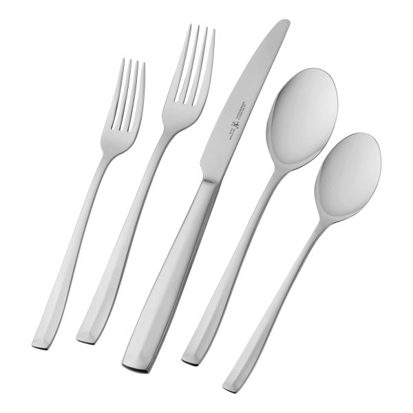 Henckels Lani Flatware Set, 65-Piece, Silver For Cheap