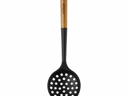 Staub Silicone Skimming Ladle, BPA-Free Cooking Utensil with Wood Handle Hot on Sale